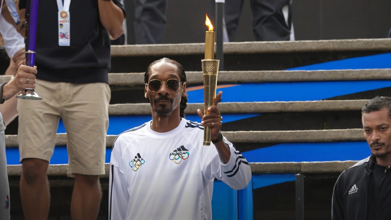 Snoop Dogg Leva a Tocha Olímpica em Saint-Denis Antes da Abertura dos Jogos de Paris 2024