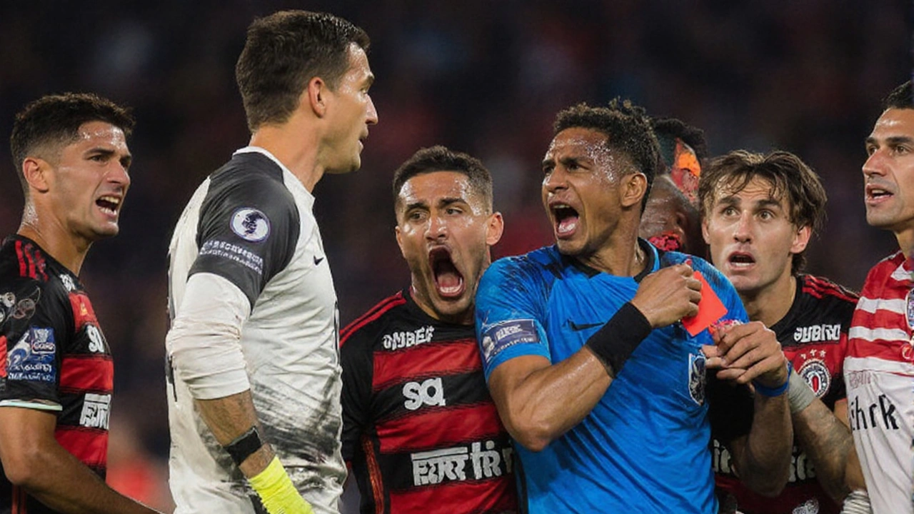 Árbitro Andrés Rojas pode ser punido após polêmica no Flamengo x Estudiantes, alerta Felipe Melo
